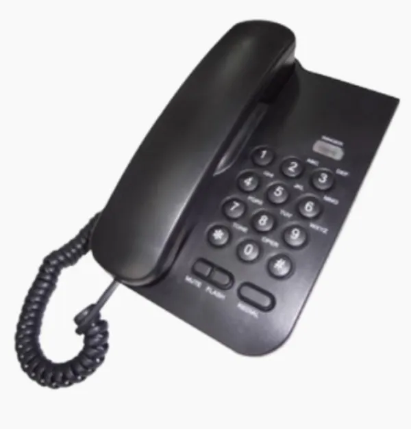 Telefon analogni, stoni, crni Slika 2