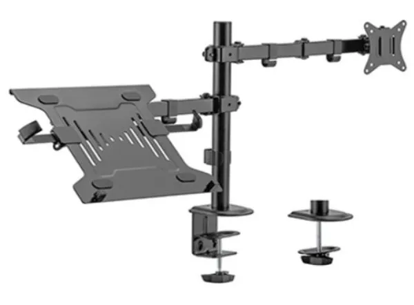 GEMBIRD MA-DA-03 Gembird Podesivi stoni drzac za monitor tilt, 17-32 max.9kg + nosac za laptop Slika 4