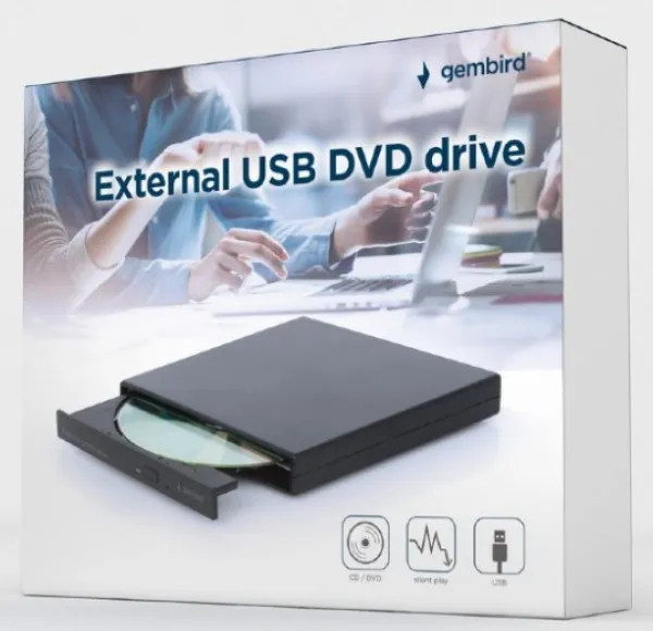 GEMBIRD DVD-USB-04 Gembird eksterni USB CD/DVD drive Citac-rezac, black Slika 3