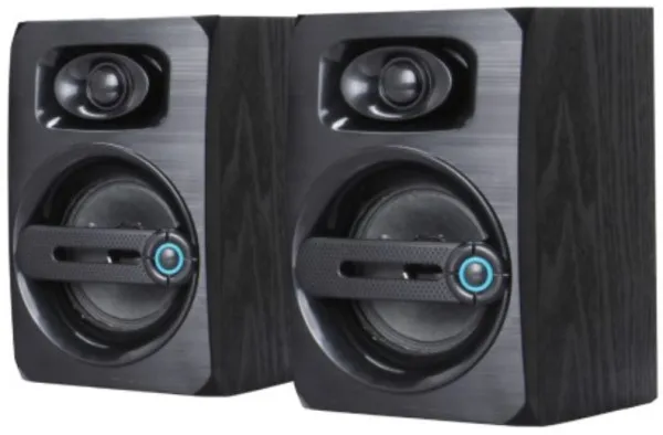 GEMBIRD SPK-B23 * Gembird Stereo zvucnici black Wood, 2.5 inch, 6W RMS (2x3W) USB pwr, volume control, 3,5mm Slika 4