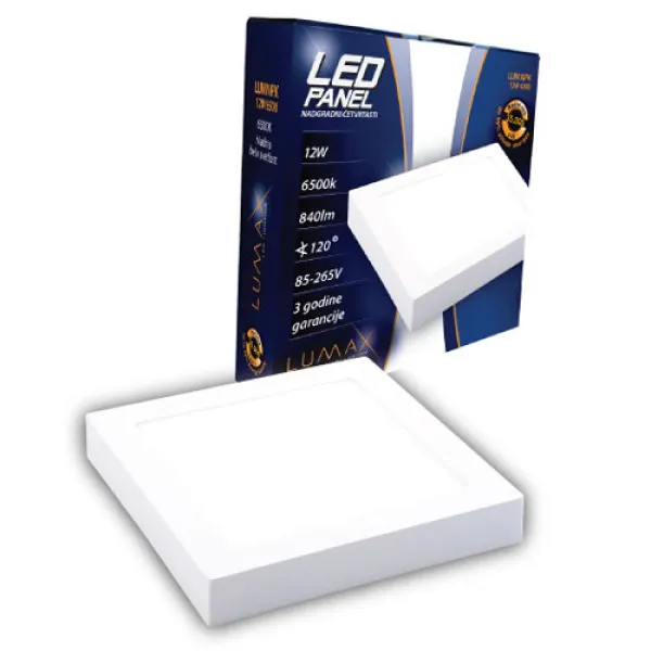 Lumax Led panel lumax LUMNPK-12W-6500KL nadgradna kocka 12W, 6500K Hladno-bela Slika 1