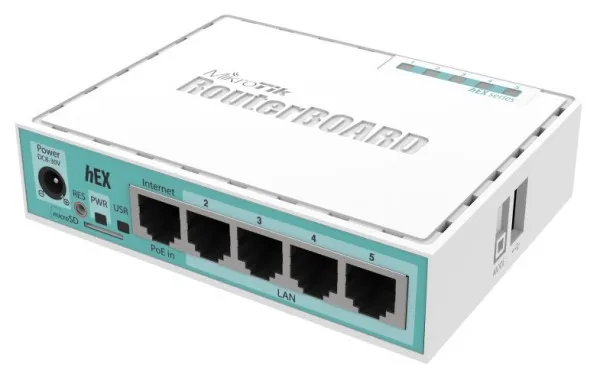 MikroTik RB750Gr3 heX 5xGigabit, Dual Core 880MHz CPU, 256MB RAM, USB, microSD, RouterOS L4 (264) Slika 1