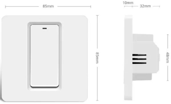 GEMBIRD ZIGBEE-SWITCH-DS101 Gembird RSH Tuya WiFi Pametni kucni prekidac sa 1taster EU Standard Slika 2