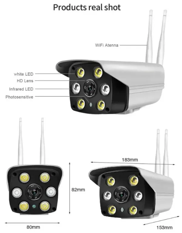 GEMBIRD CAM-IP3MP-B6 * GMB kamera 3 mpx microSD iCSee xmeye pro app Two-way voice Bullit ip66 (2676) Slika 3