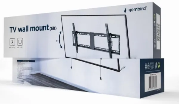 GEMBIRD WM-90T-01 Gembird tilt VESA max 80x40cm 43-90 max.70kg A Slika 5