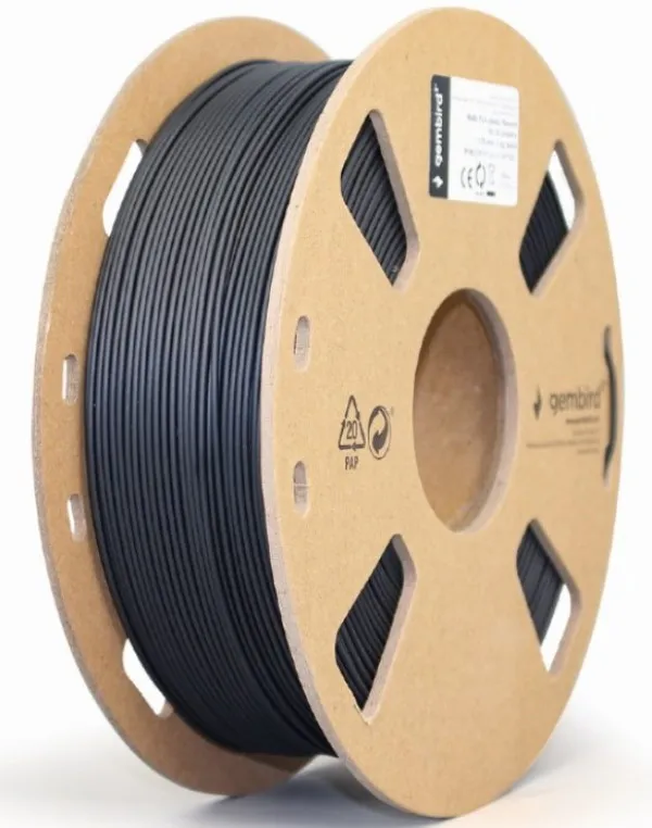 3DP-PLA-01-MTBK Mat PLA Filament za 3D stampac 1.75mm, kotur 1KG, black Slika 3