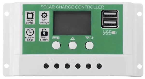 GEMBIRD SOL-CONTROL30AG GMB PV solarni regulator punjenja 30A/20A/10A 12V/24V automatski podesivi PWM LCD