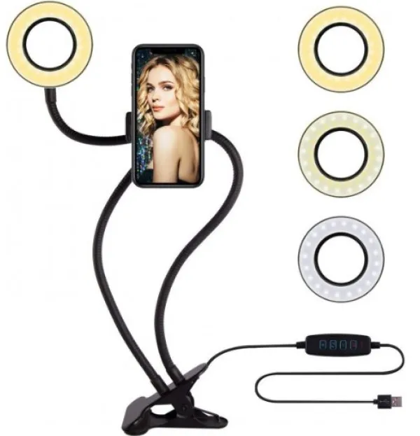 GEMBIRD LED-RING4-PH-01 Gembird LED Selfi prsten sa drzacem za telefon Slika 4