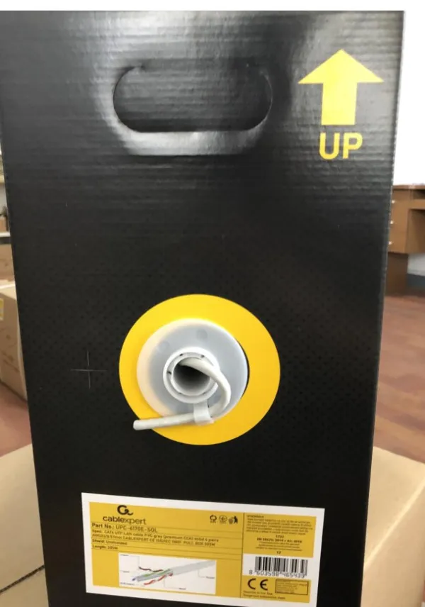 UPC-6170E-SOL Gembird, UTP cat.6 Indoor solid 23AWG, 0.57mm PREMIUM CCA kotur pun presek 305m Slika 4