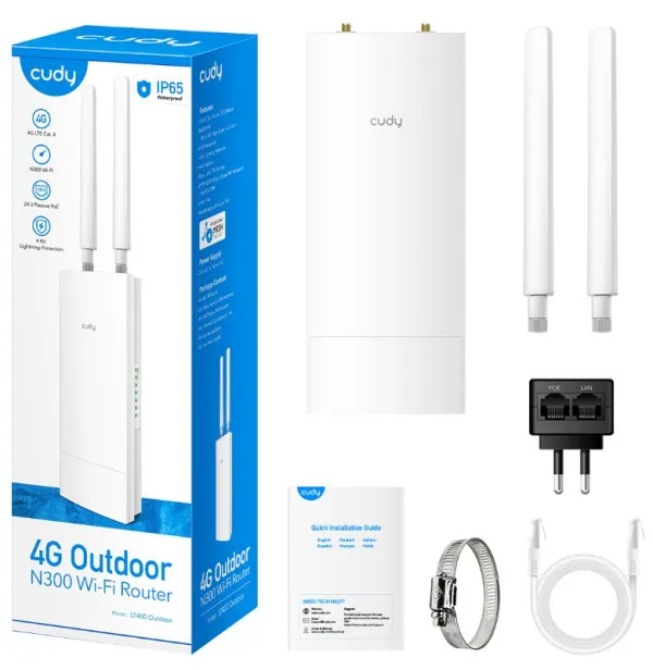 CUDY Cudy LT500 Outdoor 4G LTE Cat 4 AC1200 Wi-Fi Route, Nano SIM Slot, 10/100 Mbps WAN/LAN Slika 4