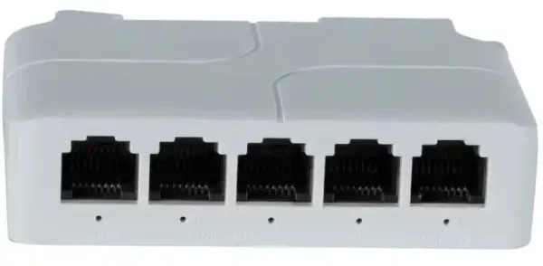 GEMBIRD POE-EXT-14F 5 port, 100mbps POE extender, 30/60W 8W/port, POE voltage 44-57Vdc, 100m, 802.3af/at