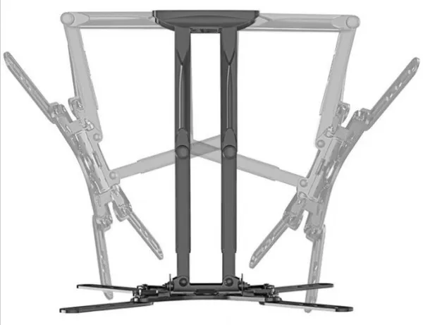 WM-60ST-01 Gembird TV nosac okretanje/tilt 32-60 VESA max.40x40cm, max 36kg, drzac Slika 3