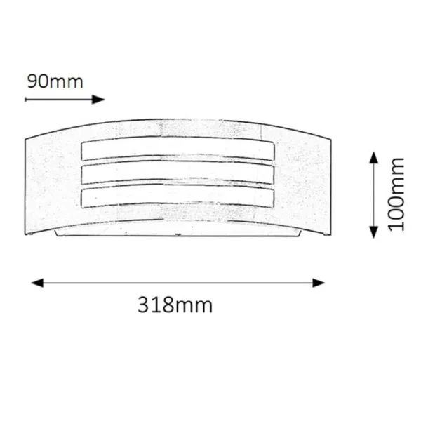 Roma spoljna zidna lampa E27 14W IP44 (8410) Slika 3