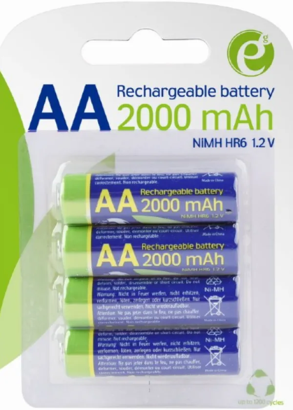 GEMBIRD EG-BA-AA20R4-01 ENERGENIE 2000mAh AA, PAK4 CK, ready-to-use PUNJIVE NiM baterije (rec - Image 2