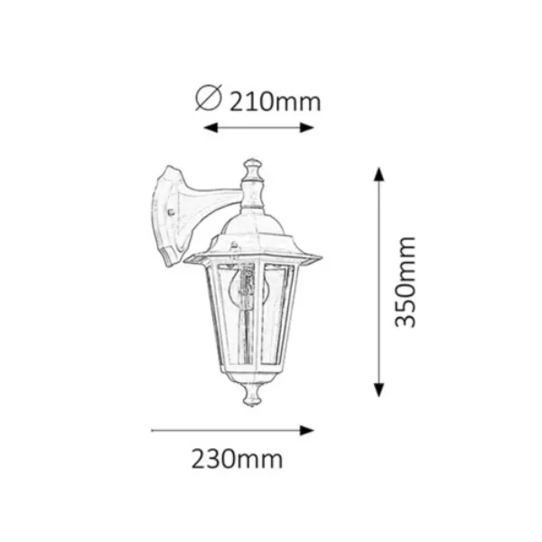 Zidna Lampa Velence E27 60w with ip43 (8203) Slika 2