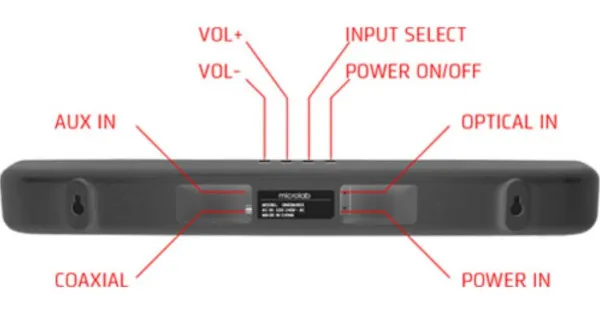 MICROLAB Microlab Onebar04 LED Bluetooth speaker soundbar 2x20W, AUX, Optical, Coaxial, Daljinski, black Slika 1