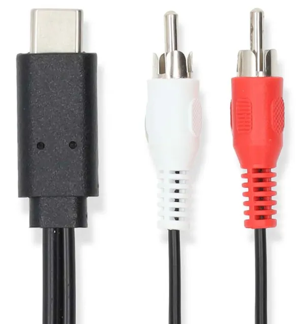 NEDIS CCGL64240BK10 Nedis kabl USB-C na 2x RCA muski, 1m Slika 1