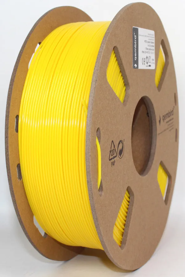 GEMBIRD 3DP-PETG1.75-01-Y PETG Filament za 3D stampac 1.75mm, kotur 1KG Yelow Slika 3