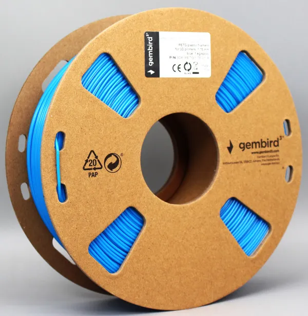 GEMBIRD 3DP-PETG1.75-01-B PETG Filament za 3D stampac 1.75mm, kotur 1KG Blue Slika 2