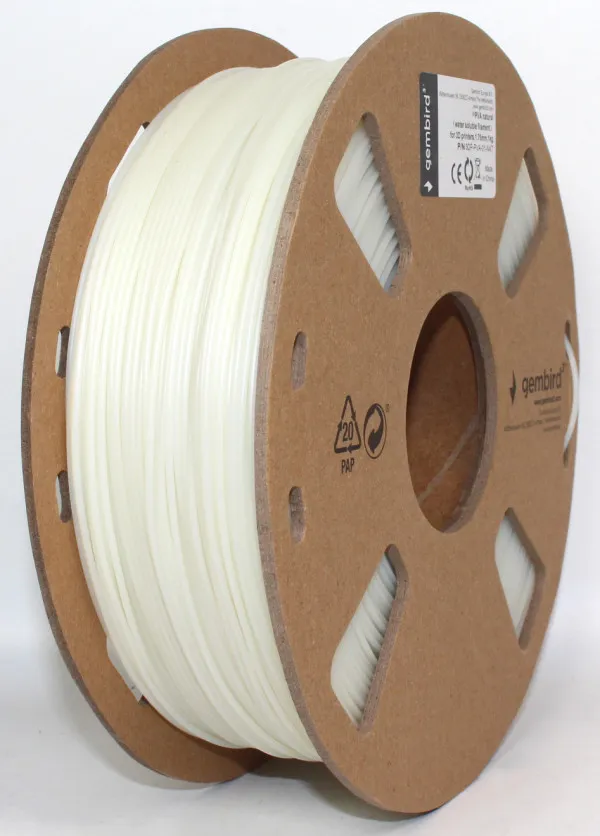 GEMBIRD 3DP-PVA-01-NAT PVA Filament za 3D stampac 1.75mm, kotur 1KG (filament rastvorljiv u vodi) NATURAL Slika 4