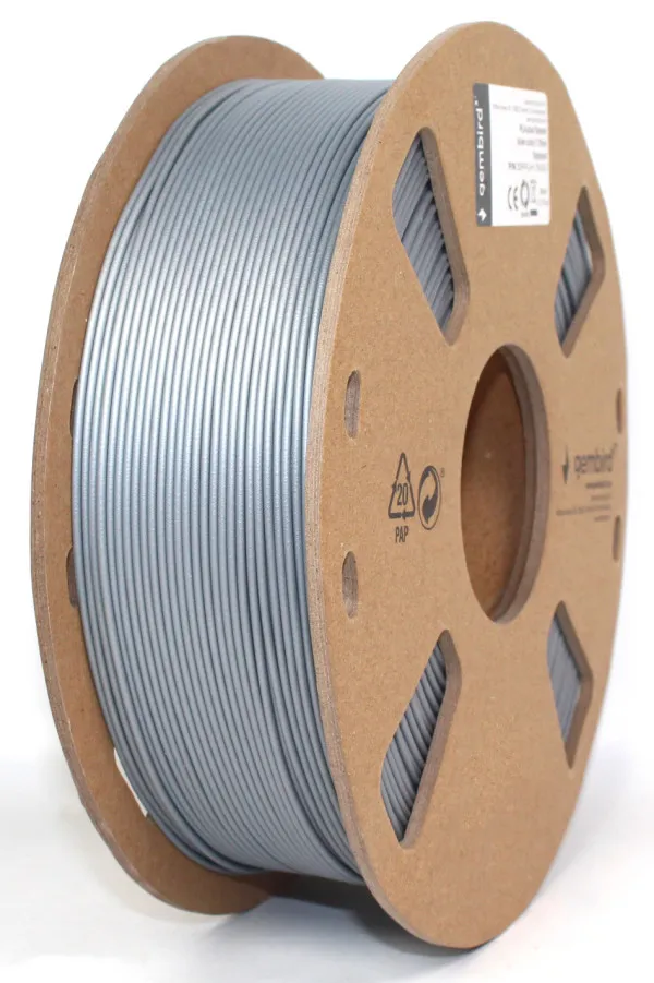 GEMBIRD 3DP-PLA1.75-01-S PLA Filament za 3D stampac 1,75mm kotur 1KG SILVER Srebrna Slika 4