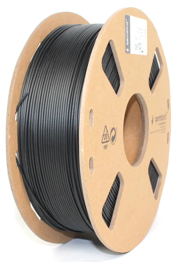 GEMBIRD 3DP-PLA1.75-01-BK PLA Filament za 3D stampac 1.75mm, kotur 1KG BLACK Slika 4