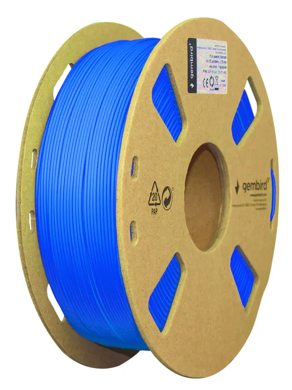 GEMBIRD 3DP-PLA1.75-01-B PLA Filament za 3D stampac 1.75mm, kotur 1KG BLUE Slika 3