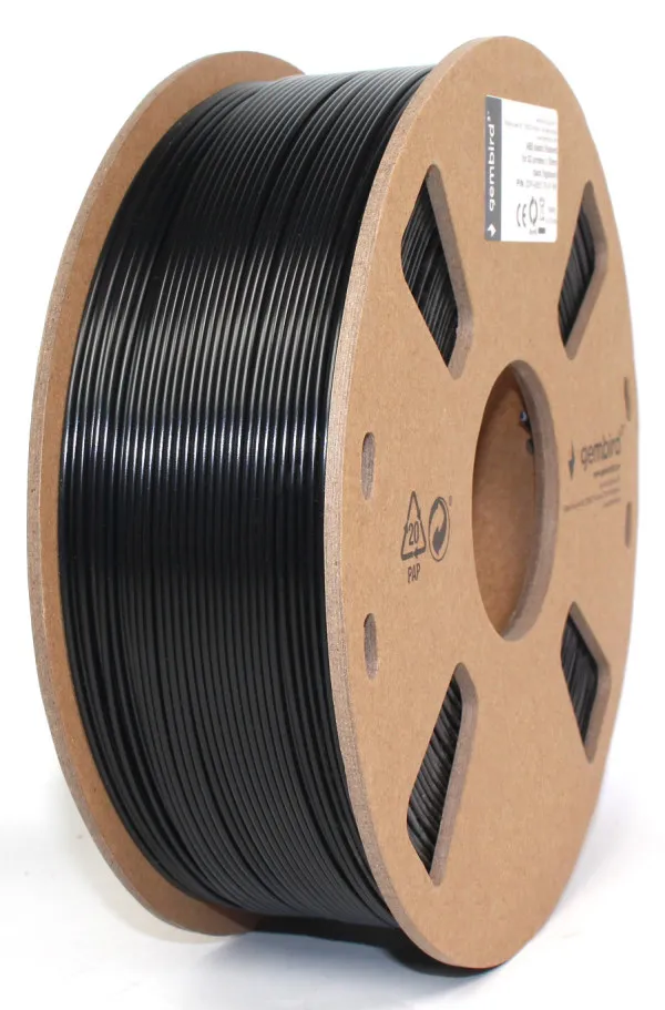 GEMBIRD 3DP-ABS1.75-01-BK ABS Filament za 3D stampac 1.75mm, kotur 1KG BLACK Slika 4