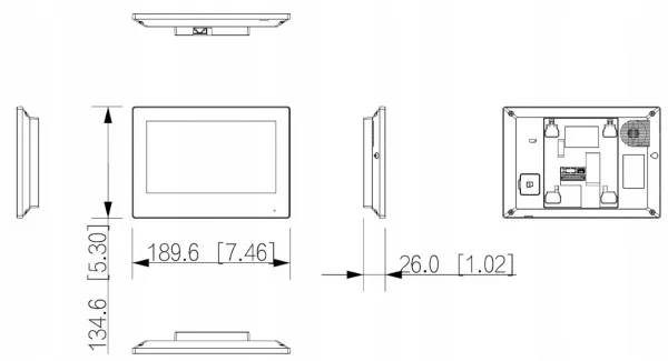 Monitor Interfon VTH2621G-WP ip SIP 2.0 Video interfon Hands free WiFi Slika 1