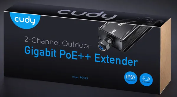 CUDY Cudy POE25 30W Gigabit PoE+/PoE Injector, 2-Channel Outdoor PoE Extender, 100m- Slika 5