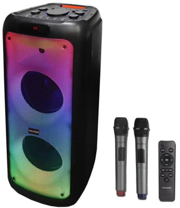 MICROLAB Microlab PT1000W karaoke zvucnik 320W, Bluetooth, LED, 11,1V/5400mAh, TWS, Aux, USB, microSD, + Mic* Slika 3