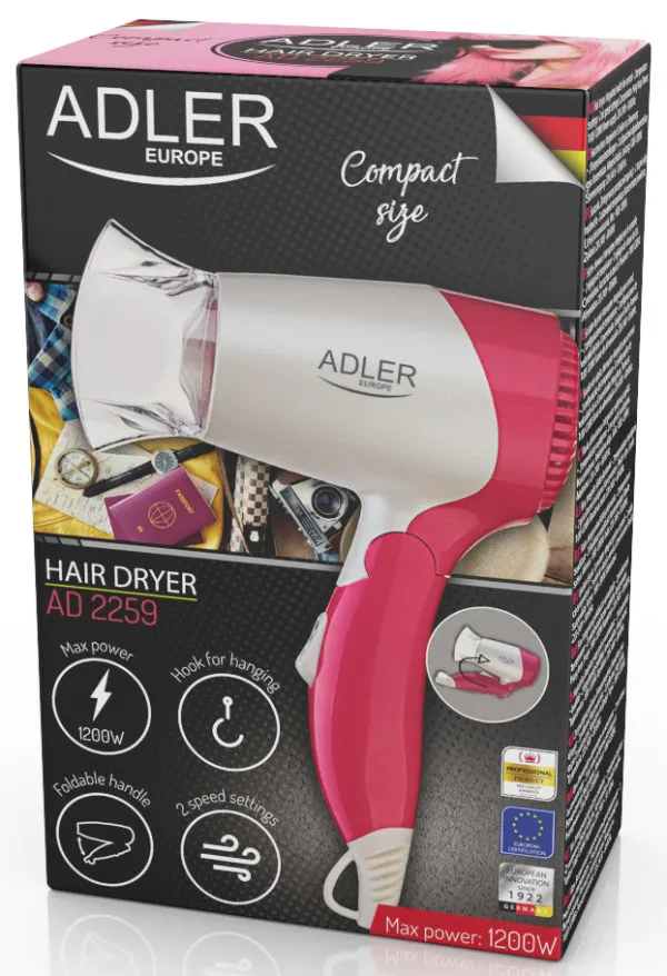 Adler AD 2259 Hair dryer 1200W Slika 1