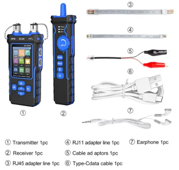 Tester Kablovski LAN Noyafa POE NF-8508 TESTEROPTIKE I LAN CAT5/CAT6 Slika 5