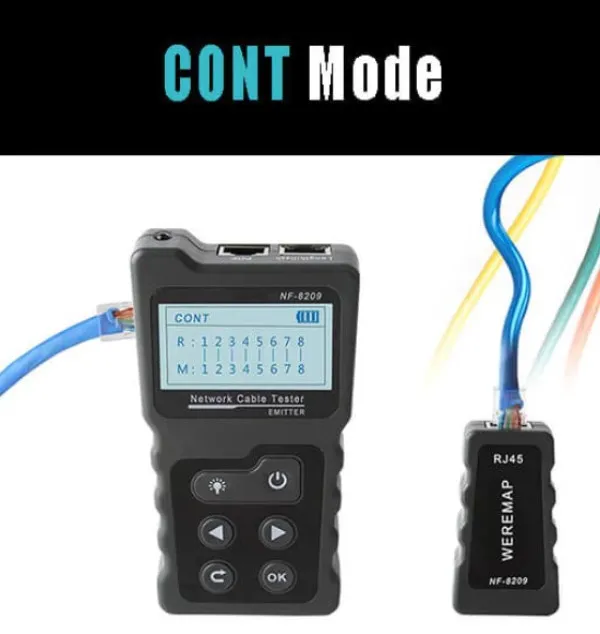 Tester Kablovski LAN POE Noyafa NF-8209 Digital, Analog, i PoE LAN TESTER I TRAGAC KABLOVA Slika 2