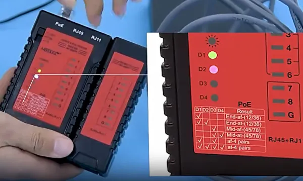 Tester Kablovski POE LAN Noyafa NF-468PF RJ45 i RJ11 Slika 1