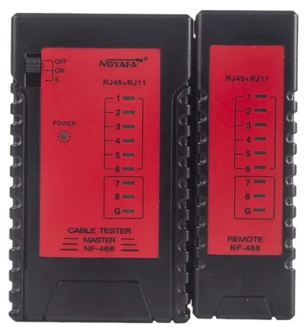 Tester LAN Noyafa NF-468 za kablove RJ11, RJ12, RJ45, cat5E, cat 5, 10/100 base-t, at / t 258 a Slika 5