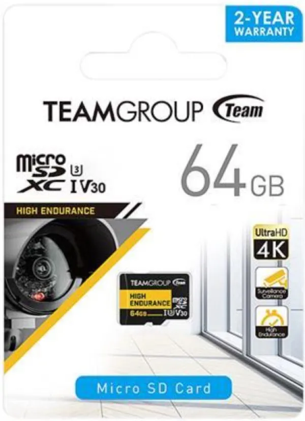 TEAM GROUP TeamGroup MICRO SDXC 64GB High Endurance UHS-I U3 V30, 100/50MB/s, THUSDX64GIV3002 ZA VIDEO NADZOR!- Slika 4