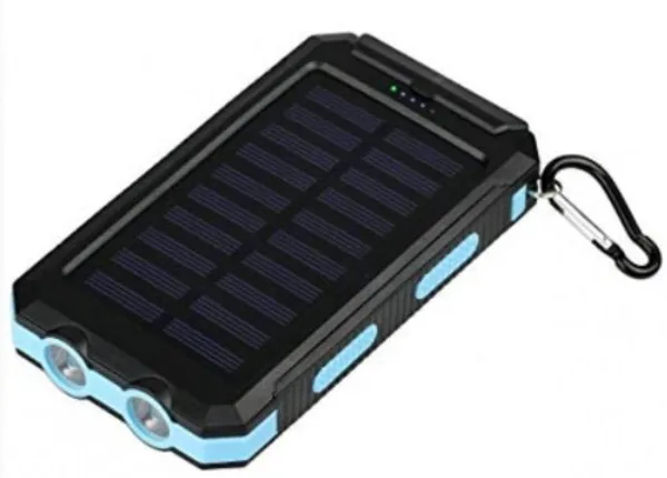 GEMBIRD HRD-T12 ** Gembird solar power bank 12000mAh 2xUSB, LED, kompas (959)- Slika 2