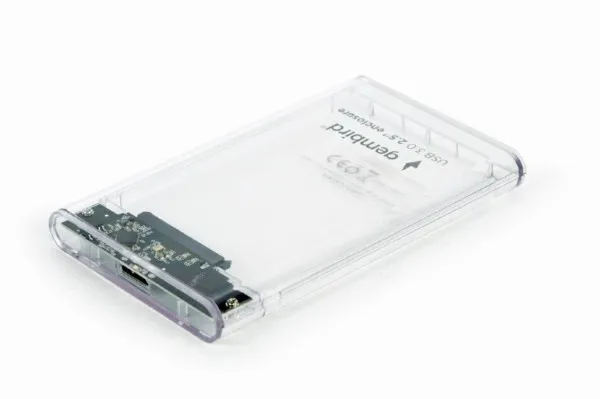 GEMBIRD EE2-U3S9-6 Gembird USB 3.0 Externo kuciste za 2.5 SATA hard diskove 9,5mm transparentni + futrola A- Slika 2