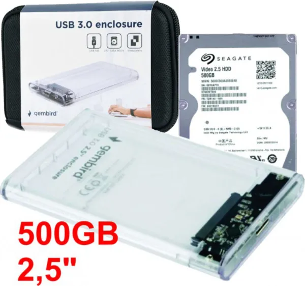 GEMBIRD HDD 2.5 * 500GB SET USB 3.0 SATA eksterno kuciste + 500GB ST500VT000 SEAGATE EE2-U3S9-6 (1899) Slika 3