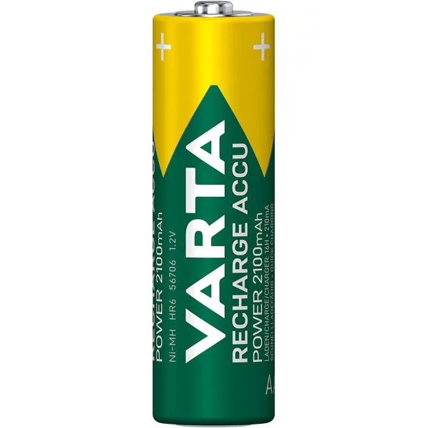 VARTA AA 2100mAh HR6 PAK4 CK, punjive NiMH baterije (rechargeable VARTA Ready to use) Slika 2
