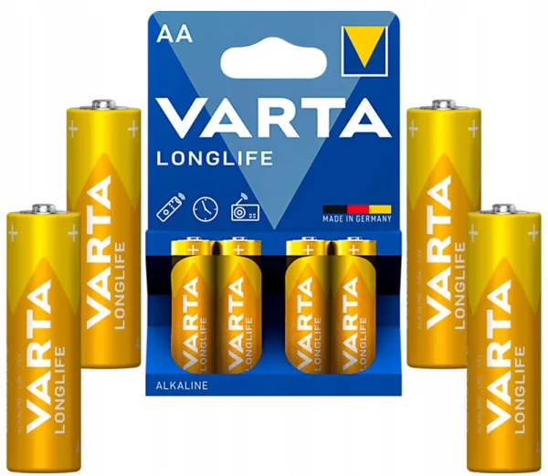 VARTA LONGLIFE AA 1.5V LR6 MN1500, PAK4 CK, ALKALNE baterije Slika 3