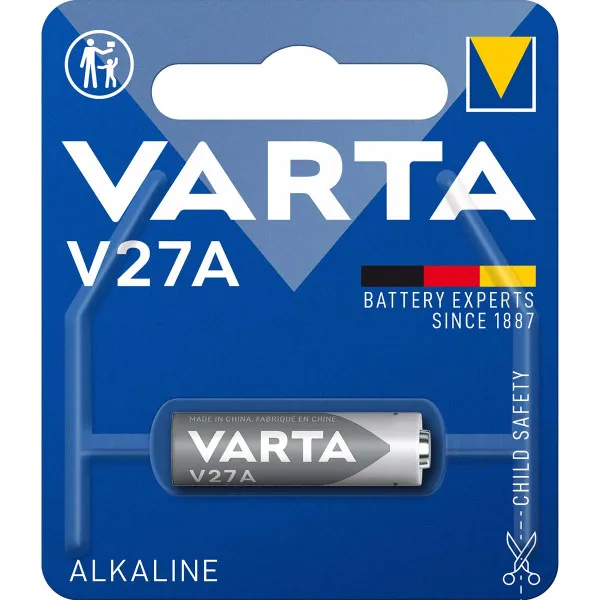 VARTA Electronics V27A/LR27, 12V, ALKALNA Baterija, Pakovanje 1kom - Image 1