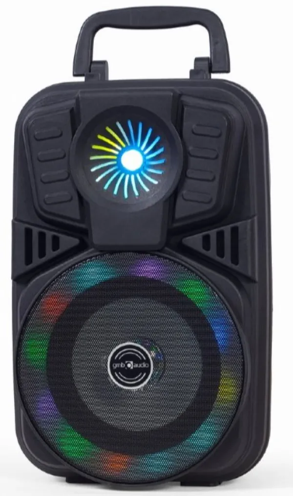 GEMBIRD SPK-BT-LED-01 Gembird Portable Bluetooth karaoke speaker 5W, FM, USB, SD, 3,5mm, MIC 6,35mm, LED Slika 1