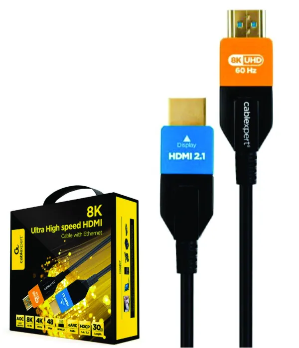 GEMBIRD CC-HDMI8K-AOC-30M Gembird Active Optical (AOC) ULTRA High speed HDMI 2.1 8K UHD with Ethernet 30m Slika 2