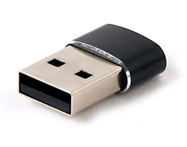 GEMBIRD A-USB2-AMCF-02 Gembird USB AM to Type-C female adapter, black (ALT.CCP-USB3-AMCM-0M) FO Slika 1