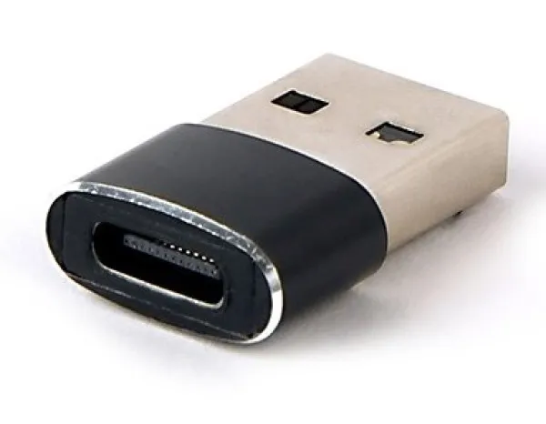 GEMBIRD A-USB2-AMCF-02 Gembird USB AM to Type-C female adapter, black (ALT.CCP-USB3-AMCM-0M) FO Slika 2