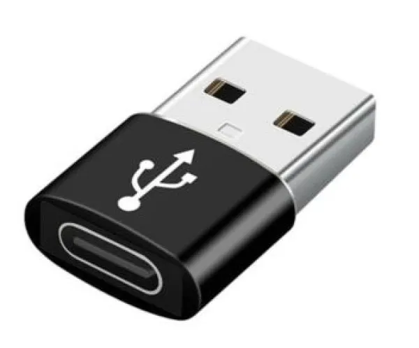 GEMBIRD A-USB2-AMCF-02 Gembird USB AM to Type-C female adapter, black (ALT.CCP-USB3-AMCM-0M) FO Slika 3