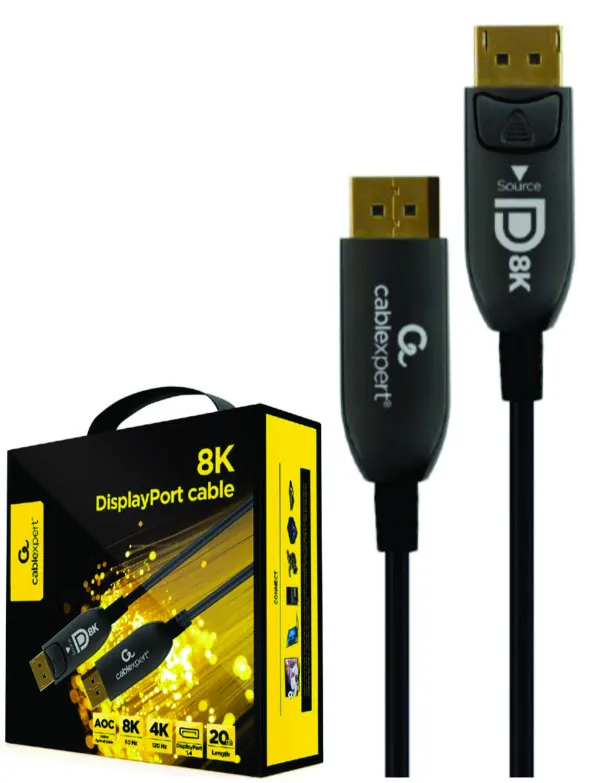 GEMBIRD CC-DP8K-AOC-20M Gembird Active Optical Cables (AOC) DisplayPort v.1.4 (8K@60Hz/4K@120Hz) 20m Slika 2