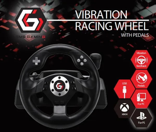 GEMBIRD STR-M-40 ** Gembird RACEMASTER PC racing wheel 270degr. PC/PS3, Direct-X-X-input (4499) Slika 4
